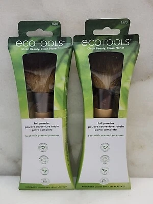 2 EcoTools POWDER Makeup Brush Professional Finish Best w/ PRESSED POWDER #1600 - Image 1 of 3
