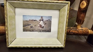 Vintage Reliance Industries "The Prarie Is My Garden" Harvey Dunn 5x7 Picture - Picture 1 of 7