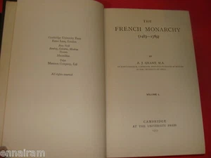 The French Monarchy 1483-1789 2 Volumes A J Grant Hc Publ. 1931 - Foto 1 di 2