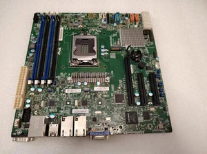 Placa M-ATX de servidor Supermicro MBD-X11SSH-F X11SSH-F LGA 1151 C236 DDR4 con soporte - Imagen 1 de 4