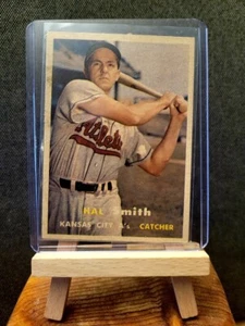 1957 Topps Kansas City Athletics Baseball Card #41 Hal W. Smith - Picture 1 of 2