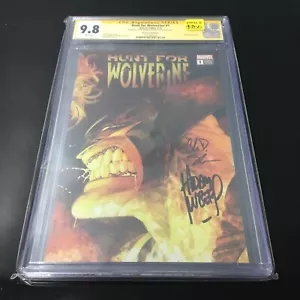 Hunt for Wolverine #1 Signature Series firmada por A. Kubert & C. Soule CGC 9.8 - Imagen 1 de 4