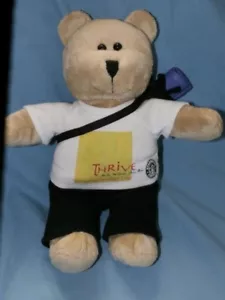 Starbucks Bearista Bear Thrive Yoga 2005 Peluche 10" Peluche Ritirato HTF - Foto 1 di 4