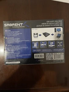 Sabrent External USB 2.0 1.44 MB 2X Floppy Disk Drive (FL-UDRV) Plug And Play - Afbeelding 1 van 3