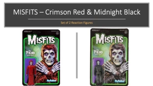 Misfits - Juego de (2) figuras de reacción de demonio rojo carmesí y negro medianoche - Imagen 1 de 3