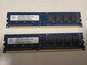 8GB 2 x Nanya 4GB 1Rx8 PC3-12800U (NT4GC64B88B1NF-DI) DDR3 Desktop ram - Picture 1 of 3