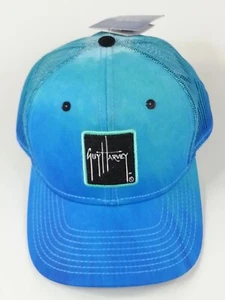 NEW NWT Ladies Guy Harvey Trucker Cap Hat Blue Tye Dye Ombre Florida Fishing - Picture 1 of 7