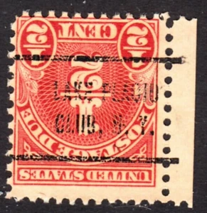 US STAMPS # J79 OG NH INVERTED PRECANCEL LAKE PLACID CLUB N.Y. H1699A - Picture 1 of 2