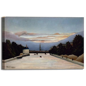 Rousseau Tour Eiffel design quadro stampa tela dipinto telaio arredo casa - Foto 1 di 4