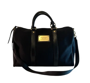 Victoria's Secret Seesack schwarz Canvas Weekender Reisetasche Medium 15 x 9 - Bild 1 von 13