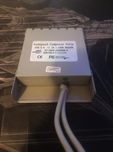 Godspeed Computer Corp. USB 2.0 11 in 1 Card Reader GS-2005-CR28806-U Black - Afbeelding 1 van 2