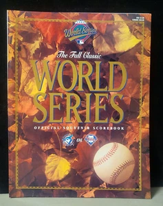 1993 World Series Souvenir Scorebook - Unscored, Good Condition - Picture 1 of 5