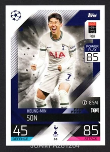 HEUNG-MIN SON #80 TOTTENHAM HOTSPUR 2022/23 CROMO UEFA MATCH ATTAX 22/23 TOPPS - Picture 1 of 2
