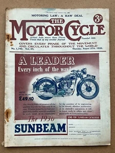 The Motorcycle Magazine - 27 August 1936 - Ulster GP, Motorised Pedal Cycle - Picture 1 of 5