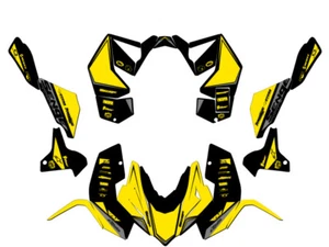 All Years LTR 450 BINARY Yellow Senge Graphics Kit Compatible with Suzuki - Picture 1 of 7
