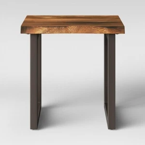 Thorald Wood Top End Table with Metal Legs Brown - Project 62 - Picture 1 of 2