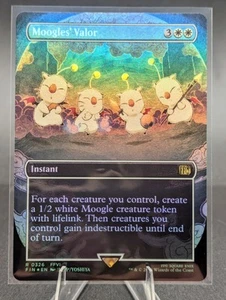 Moogle's Valor Foil MTG Final Fantasy In Hand - Picture 1 of 2