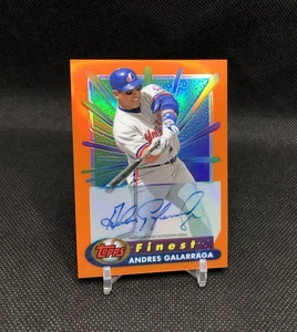 2017 Topps Finest Andres Galarraga ON CARD AUTO /25 ORANGE REFRACTOR SSP #BRA-AG - Picture 1 of 23