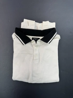 Polo Forever 21 manga corta para hombre talla mediana blanco rojo negro Foto 1 de 4