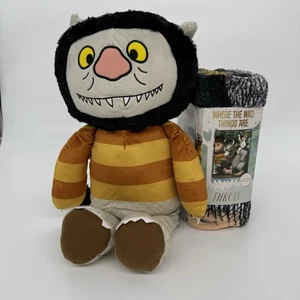 Neu Where The Wild Things Are Carol Monster Stofftier Kissen und Überwurf 2-teiliges Set - Bild 1 von 11