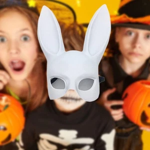 Maschera da coniglio con orecchie, maschera per occhi da travestimento per - Foto 1 di 5