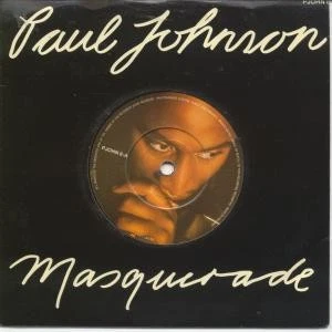 Paul Johnson Masquerade 7" vinyl UK Cbs 1989 Die cut sleeve b/w personal pic - Image 1 of 1