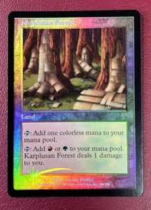 Mtg Karplusan Forest English Version Foil 7Th Japan Magic The Gathering - Picture 1 of 2