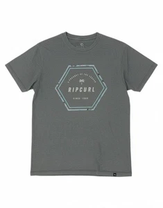 RIP CURL Mens Graphic T-Shirt Top Medium Grey Cotton CG12 - Picture 1 of 5
