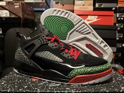 NIKE AIR JORDAN SPIZIKE НИЗКИЙ ЧЕРНЫЙ ЗЕЛЕНЫЙ КРАСНЫЙ ШИП LEE FQ1759-060 МУЖСКОЙ РАЗМЕР: 14 - Изображение 1 из 4