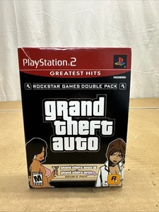 Grand Theft Auto 3 & Vice City Greatest Hits Double Pack PS2 - Includes Map - Picture 1 of 12