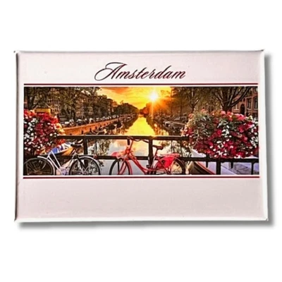 AMSTERDAM KÜHLSCHRANKMAGNET-REISEANDENKEN-SOUVENIR -HOLLAND 0712 - Bild 1 von 2