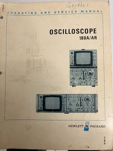 HEWLETT PACKARD 180A/AR OSCILLOSCOPE MANUAL - Bild 1 von 1