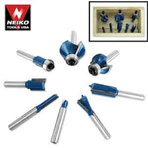 9-teiliges WOLFHARTMETALLFRÄSER BIT SET GERADE RUND UM - Bild 1 von 1