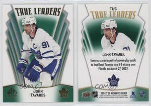 2021-22 SP Authentic True Leaders Green John Tavares #TL-5