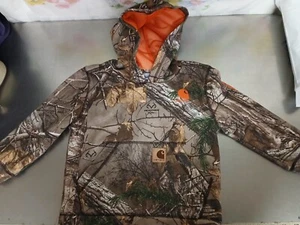 Carhartt  Real Tree Edge Camo Hoodie Kids Size 4-EUC - Picture 1 of 14