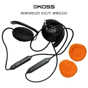 Bluetooth Ear Hook Clip-On Headphones Remodeled From KOSS KSC35 Wireless KSC75 - Picture 1 of 6