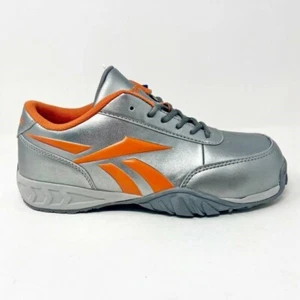 REEBOK - Bema Naranja Plata Oxford Puntera Compositiva Zapatos de Trabajo PLATA/NARANJA 7.5 - Imagen 1 de 3