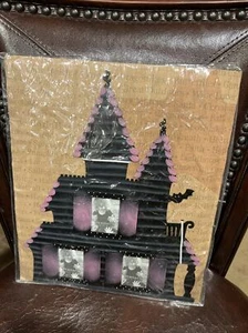 Demdaco Embellish Your Story By Roeda HAUNTED HOUSE MAGNET Holds 3 Photos NIP - Picture 1 of 8