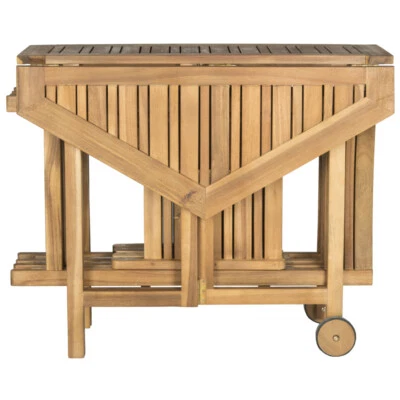 Mesa e 4 cadeiras SAFAVIEH coleção externa Kerman | Natural | - Imagem 1 de 4