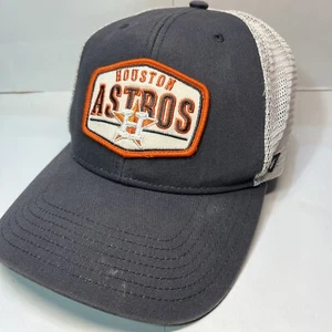 47 Brand Houston Astros Navy Blue Beige Mesh Patch Snapback Hat MLB Baseball - Picture 1 of 10