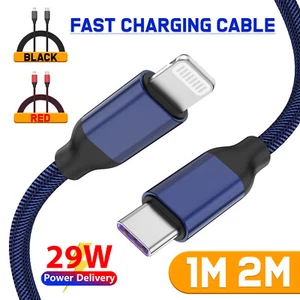 PD USB Type C to iPhone Fast Charger Cable for Apple iPhone 14 13 12 11 Pro Max - Imagen 1 de 9