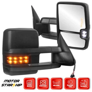Power Heated Tow Mirrors +Turn light For 99-02 Silverado Sierra 1500 2500 3500 - Bild 1 von 15