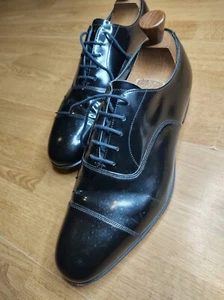 Church's Sackville black Patent custom grade leather shoes Size 70 F UK 7. f - Picture 1 of 10