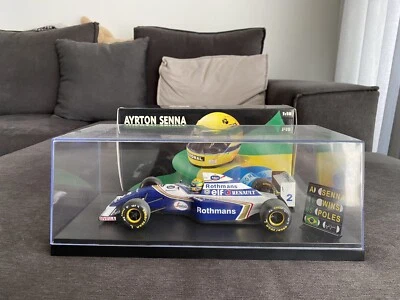 Williams FW16 1994 Ayrton Senna 1:18 F1 Minichamps + tabella + teca Triple 9 - Immagine 1 di 4