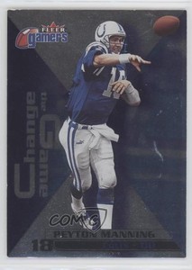 2000 Fleer Gamers Change The Game Peyton Manning #8CG HOF
