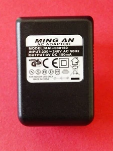 Ming An AC Adapter Netzteil MAI-030150 / 3V / 150 mA Netzgerät Netzadapter - Bild 1 von 4
