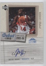 2005-06 Upper Deck Rookie Debut Debut Ink Julius Hodge #DI-JH Rookie Auto RC