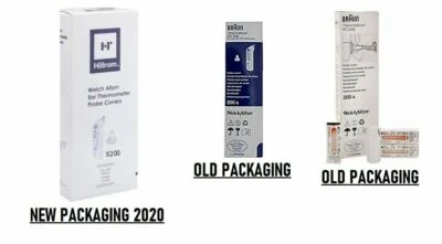 HILLROM / WELCH ALLYN HILLROM WELCH ALLYN BRAUN THERMOSCAN EAR THERMOMETER PROBE COVERS - BRAND NEW