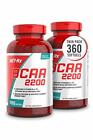 BCAA 2200 Amino Acid Supplement Supports Muscle Recovery 180 Softgels 2 Pack ...