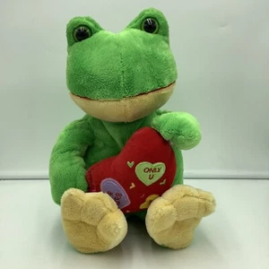 Dan Dee Green Hearts Frog Plush Soft Toy Stuffed Animal 15" - Picture 1 of 5